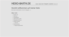 Desktop Screenshot of heiko-barth.de